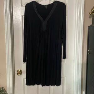 Black long sleeve nightgown by Midnight by Carole Hochman